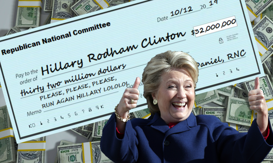 Republican National Committee Offers Hillary $32 Million To Convince Her To Run Against Trump Again