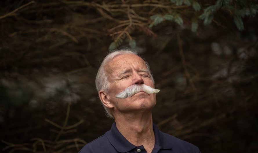 Biden Decides To Grow A Mustache So He Can Smell Hair All The Time